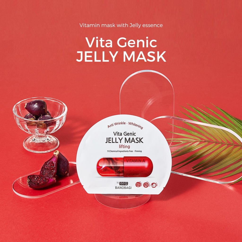 Mặt Nạ Vita Genic Banobagi Combo 10 Miếng - Mặt Nạ Jelly Mask Giấy Viên Thuốc Bổ Sung Vitamin 30ml