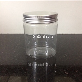 Combo 15 hũ nhựa nắp nhôm 250ml