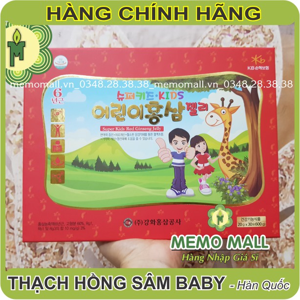 HỒNG SÂM BABY KANGHWA HÀN QUỐC dành cho trẻ em với vị ngon mát