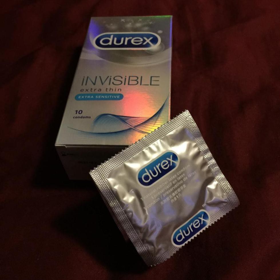 [SHOP MỚI BÁN GIÁ GỐC][CHÍNH HÃNG] [ BAO CAO SU ĐÓN XUÂN ] Bao cao su DUREX INVISIBLE  Mỏng nhưng mạnh, + 3% Silicone.