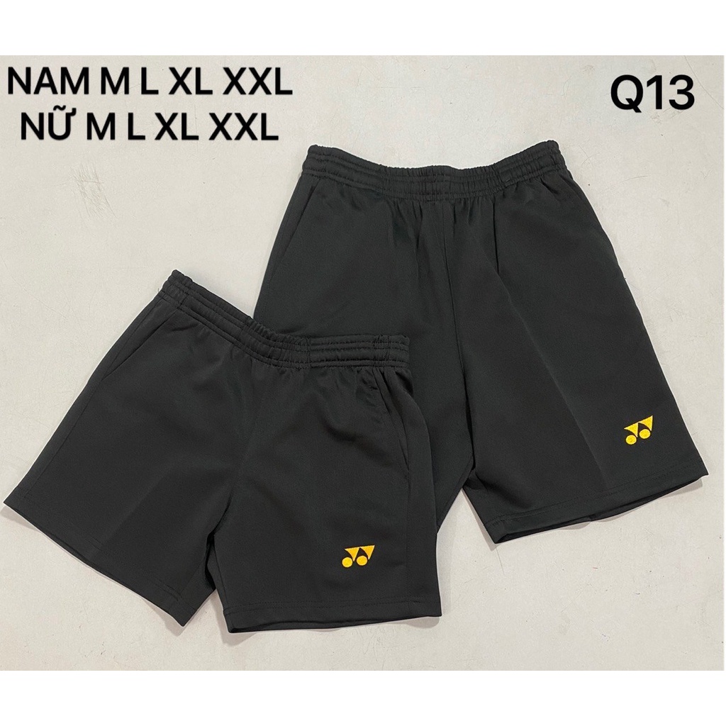 Quần short thun đùi thể thao cầu lông, bóng chuyền, tennis nam nữ chính hãng bền bỉ Yonex, Vitec Y13