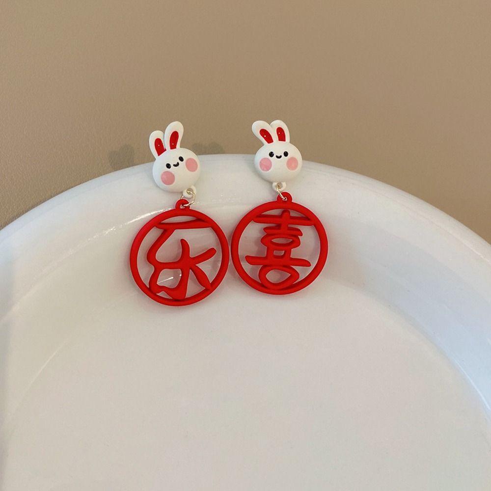 Khuyên Tai Hình Thỏ Sang Trọng Cổ Điển Hợp Thời Trang VANES1