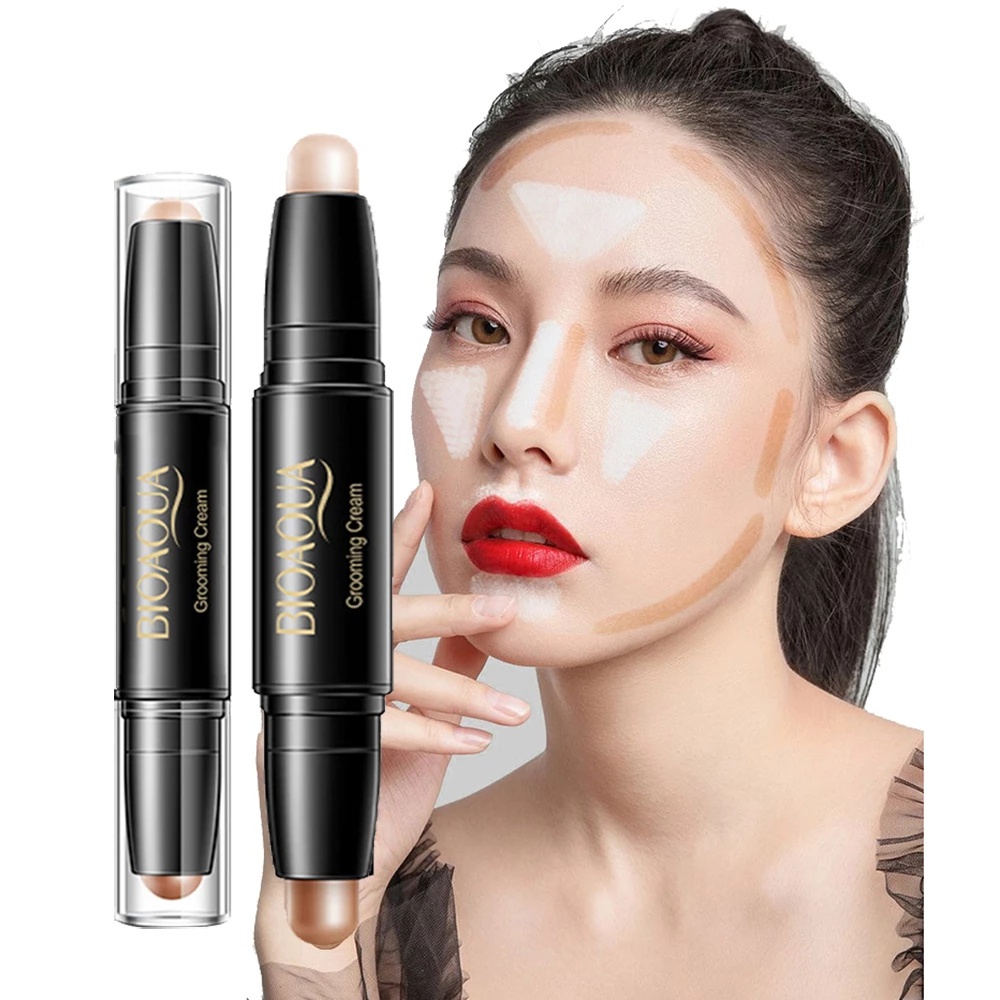 [Hàng mới về] Thanh che khuyết điểm tạo khối hai đầu bắt sáng 3 màu tự nhiên