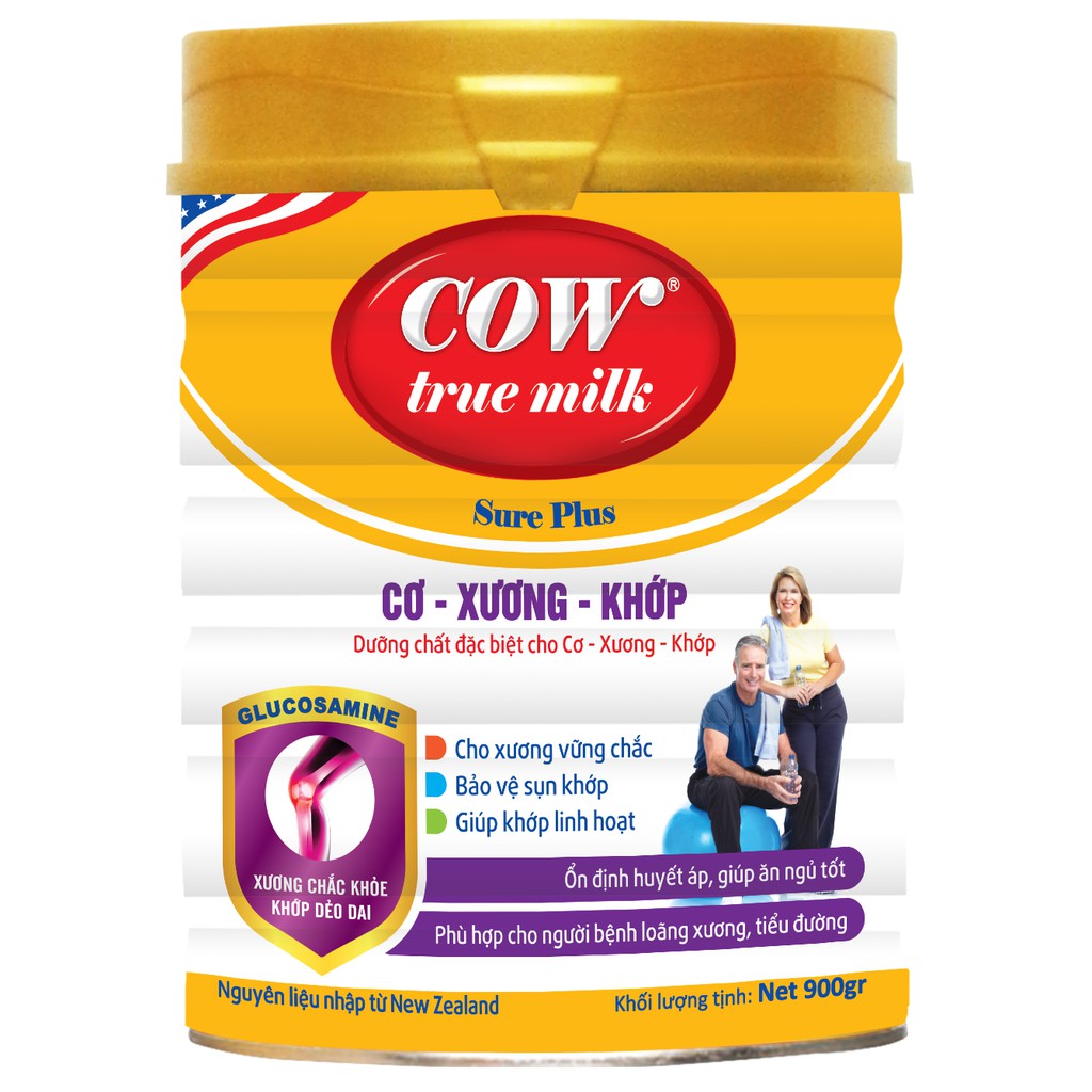 Sữa Cơ Xương Khớp Cow True Milk 900g