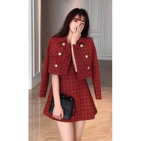 Đầm xinh kèm áo khoác #