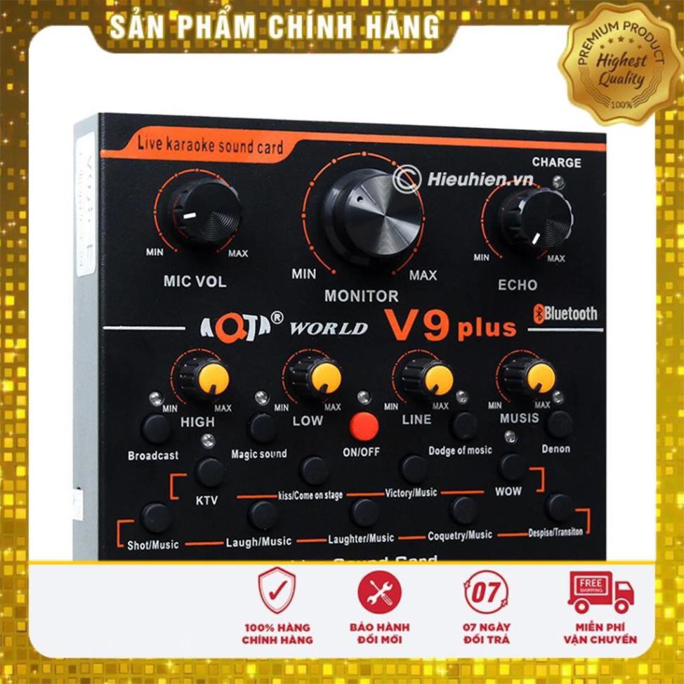 FreeShip- SOUND CARD V9 Live Stream Hiệu Ứng Đa Dạng Cực Hay phiên bản quốc tế -dc3021