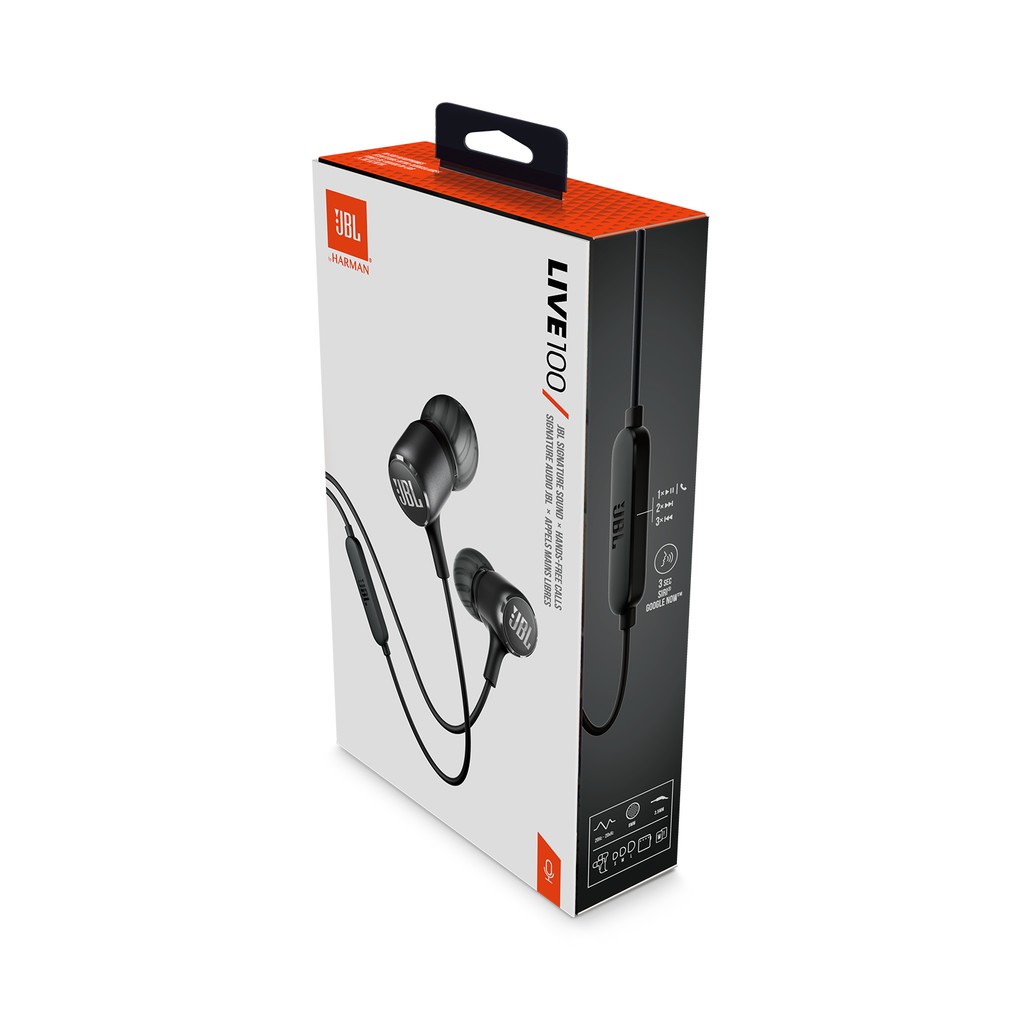 [Mã ELMALL300K giảm 5% đơn 500K] Tai Nghe Nhét Tai JBL Live 100 - Hàng chính hãng