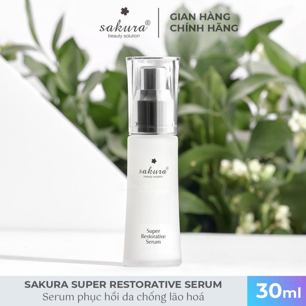 Serum phục hồi da chống lão hoá Sakura Super Restorative Serum 30ml - Mỹ Phẩm Mai Hân