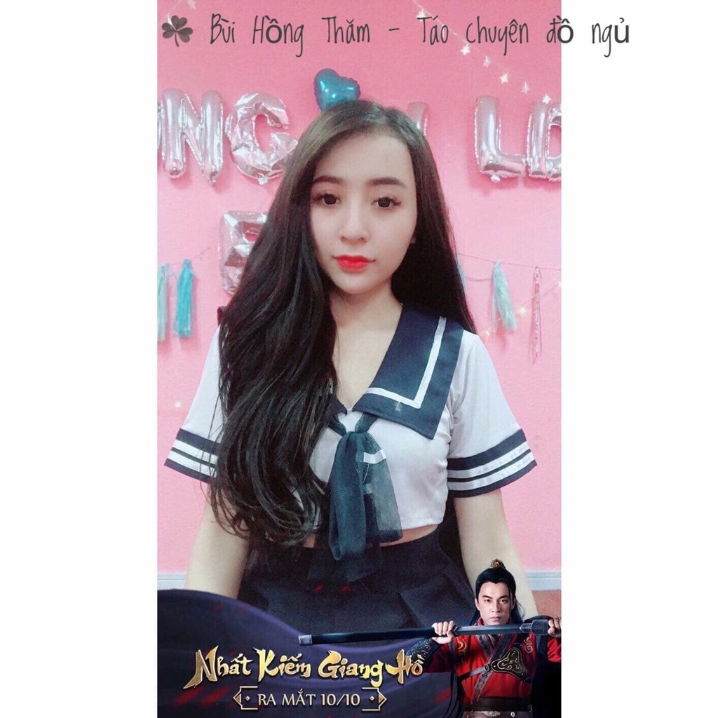 Váy ngủ Cosplay học sinh ngoan ngoãn