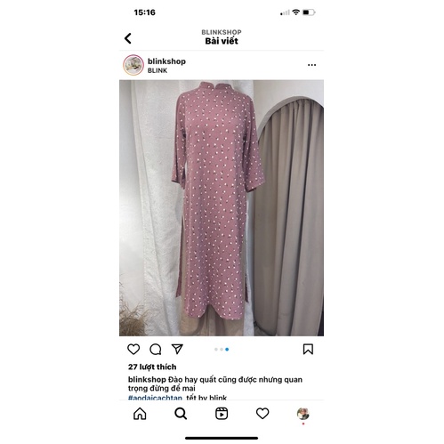 pass áo dài gân của blinkshop