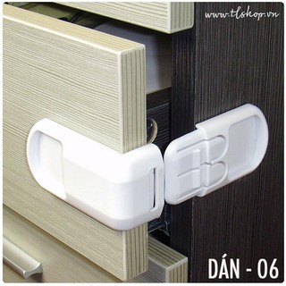 Chốt khóa bảo vệ an toàn cho bé - Khóa tủ an toàn - Khóa an toàn MÃ 06