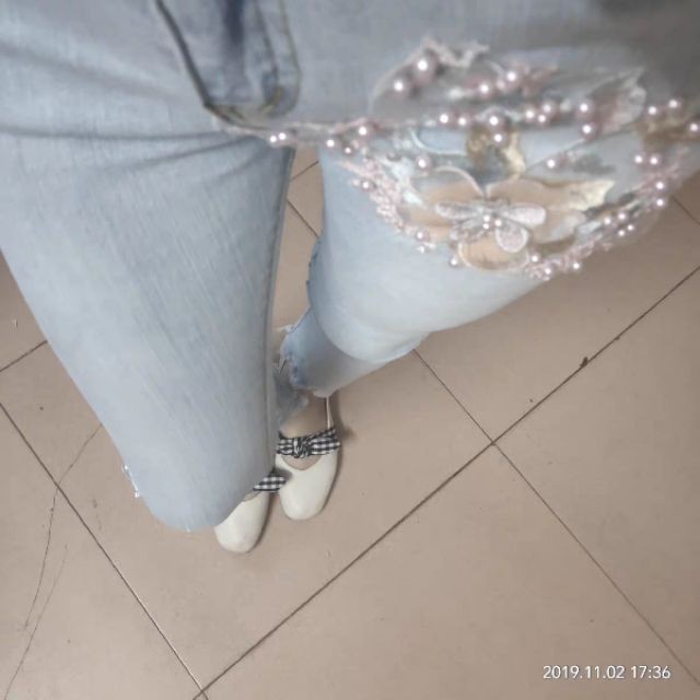 [HÀNG ORDER ]_ Quần jeans ống loe thêu hoa kết cườm 3D pc Hàn Quốc sang chảnh xịn đẹp (CÓ VIDEO & ẢNH THẬT)