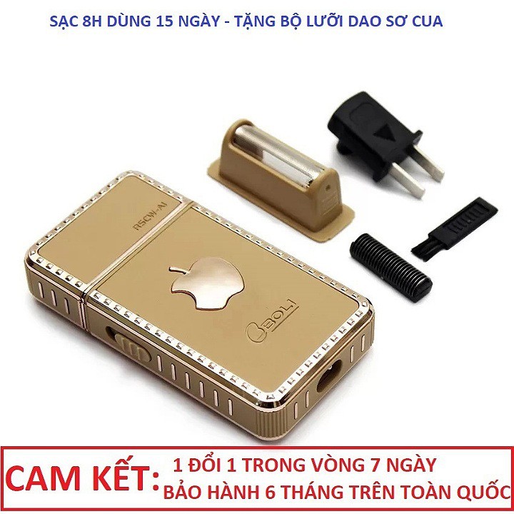 Máy Cạo Râu Sành Điệu Boli Rscw-A1 Hình Iphone - TẶNG LƯỠI DAO DỰ PHÒNG