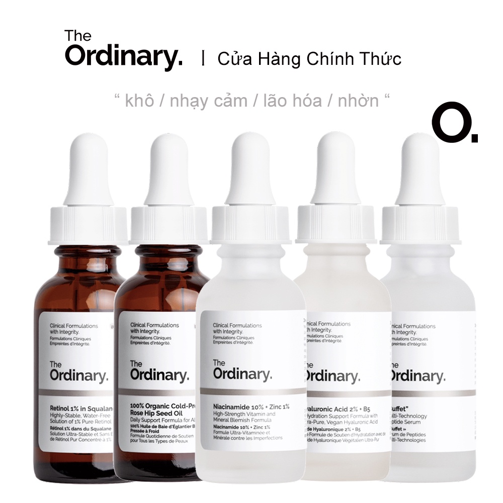 The Ordinary Loại Da - Khô / Dầu / Da Nhạy Cảm / Sự Kết Hợp - BỘ Giúp Dưỡng ẩm Kiểm Soát Dầu Chứa 2×30ml