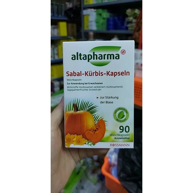 Viên uống bổ thận Altapharma Sabal Kurbis, hộp 90 viên