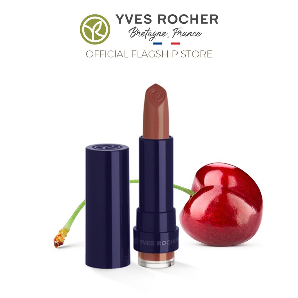 Son Môi Yves Rocher Rouge Vertige Brilliant Satin Lipstick 35 Pink Tea - 3.7g