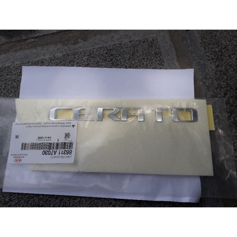 CHỮ CERATO , LOGO CERATO LẮP SAU XE KIA CERATO