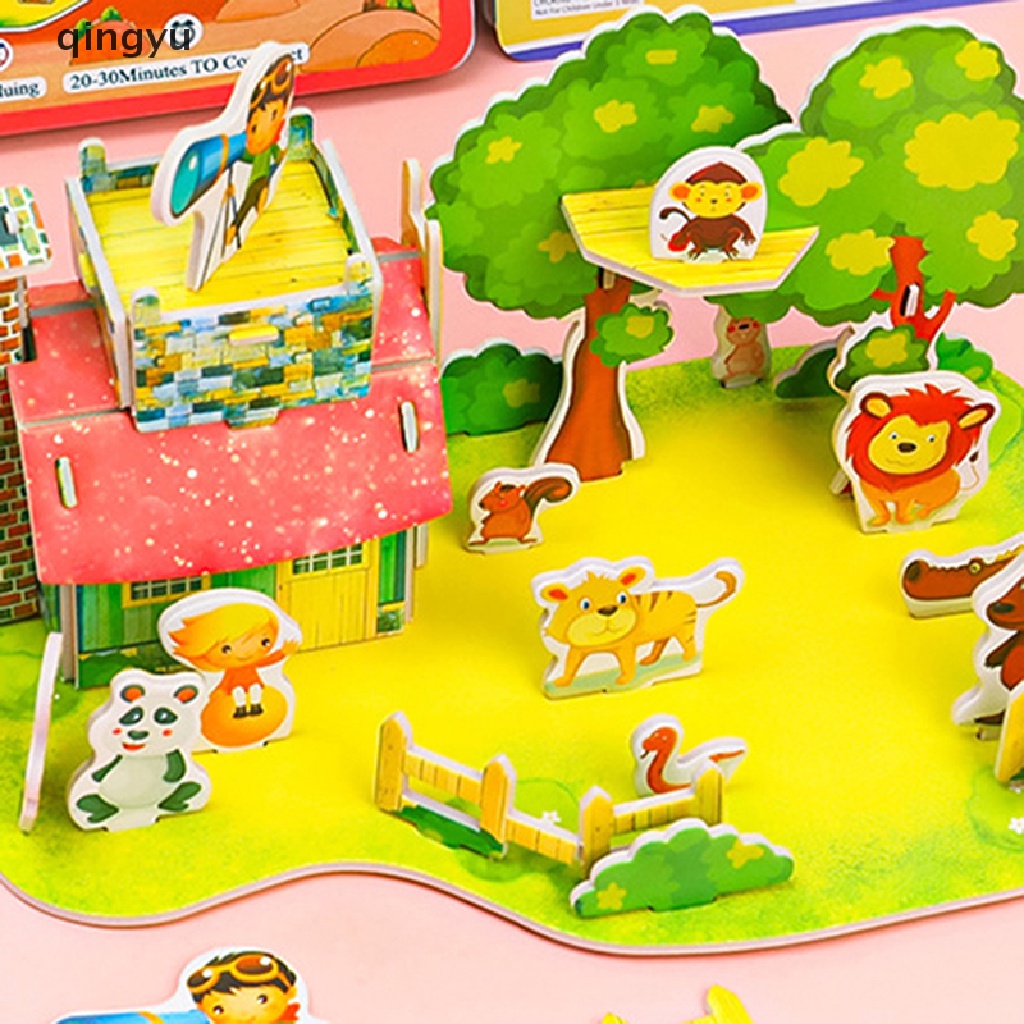 1 Bộ Xếp Hình 3D DIY Giáo Dục Cho Bé