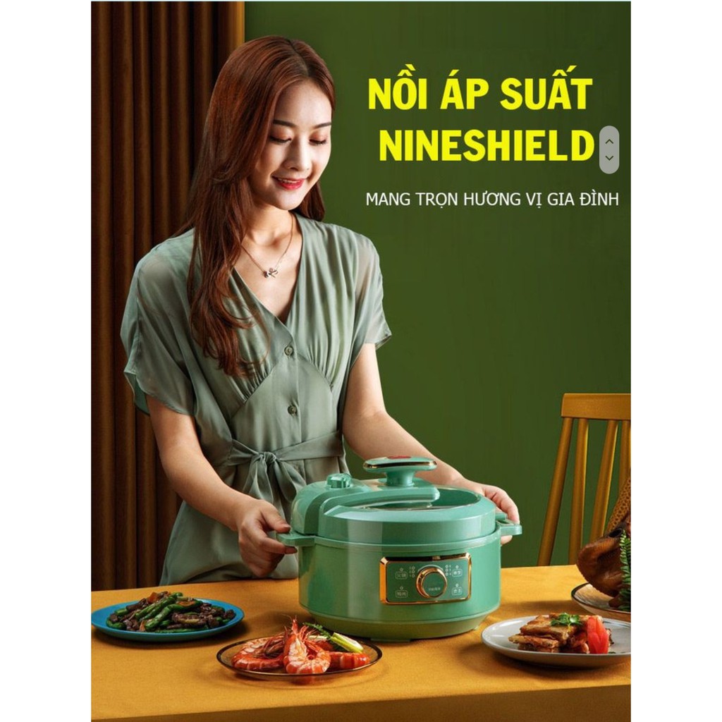 Nồi Áp Suất Điện Đa Năng Nội Địa Trung Dung Tích 3.5L, Nấu Lẩu, Hầm, Soup