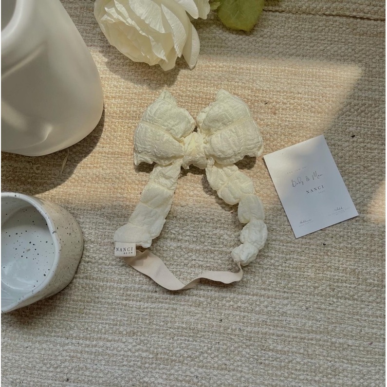 Băng đô nơ dựng em bé | Phụ kiện handmade Nanci