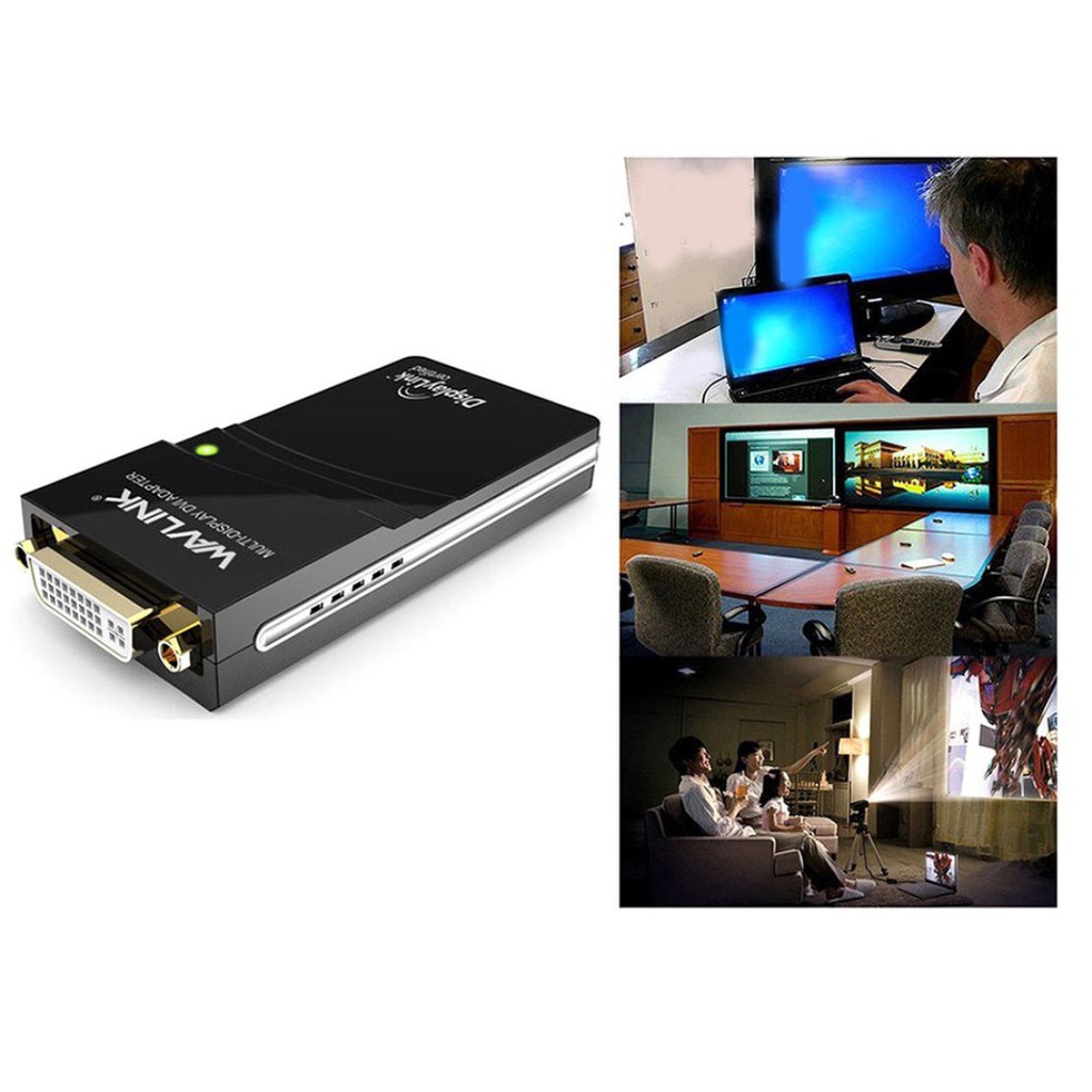 [New promo] USB 3 in 1 graphics adapter converter USB 2.0 supporting DVI/VGA/HDMI display converter DVI Cable Black