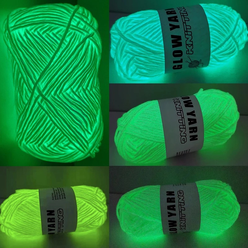 Sợi Phosphorescent Tự Nhiên Phát Sáng Trong Bóng Tối Dùng Trang Trí Halloween