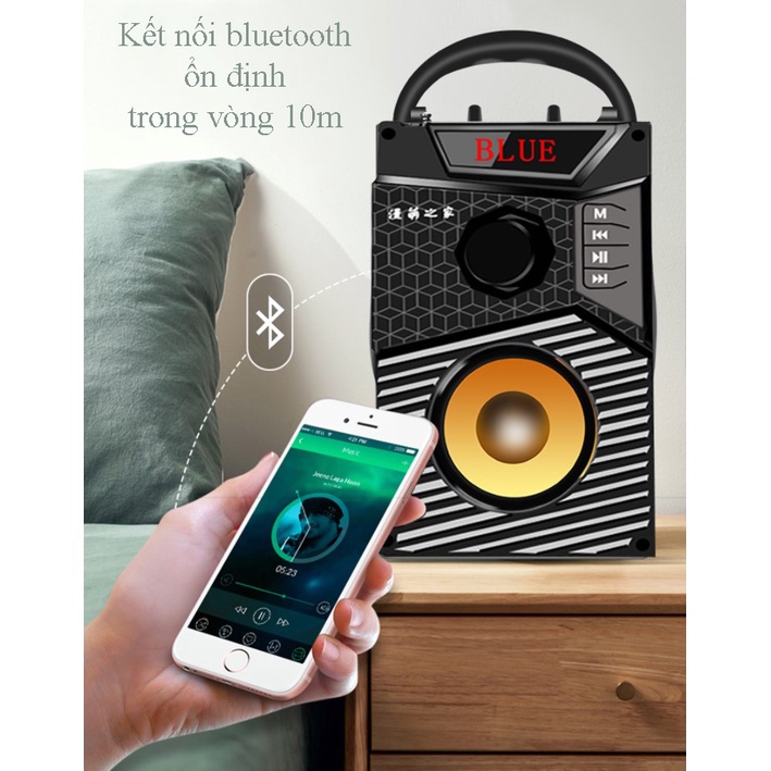 Loa Bluetooth Kèm Micro, Loa Hát Karaoke Kết Nối Điện Thoại, Loa Công Suất Lớn, Loa A300 Hozito Cao Cấp Version 2021