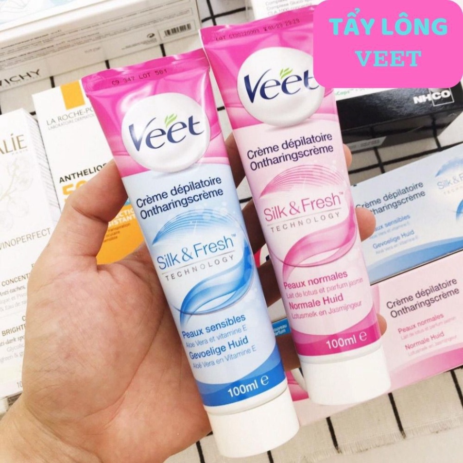 Kem tẩy lông veet 100ml - Tẩy lông tay, tẩy lông chân, tẩy lông nách hiệu quả - Thành phần tự nhiên cho da nhạy cảm TL01