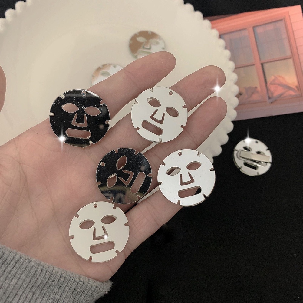 Kẹp Tóc Hình Mặt Nạ Acrylic Sáng Tạo