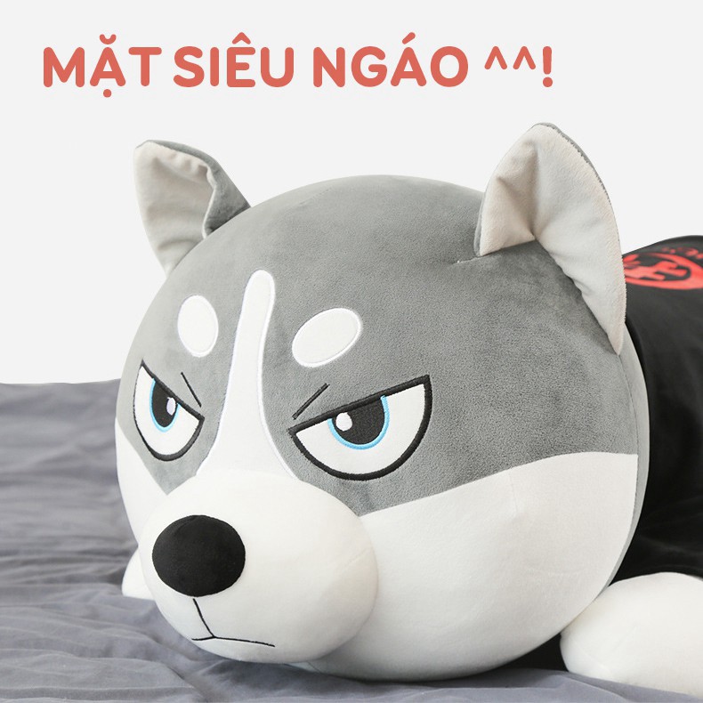 Chó Husky Bông Siêu To Khổng Lồ - Gấu Bông Husky