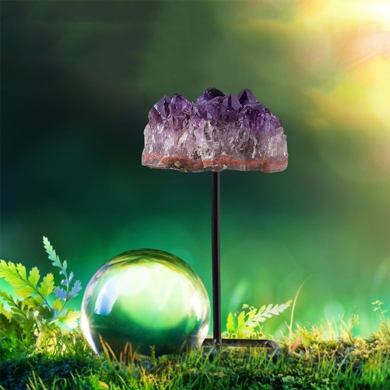 Cụm Thạch Anh Tím Cho Phong Thủy Wicca Reiki Chakra Chữa Bệnh Aura