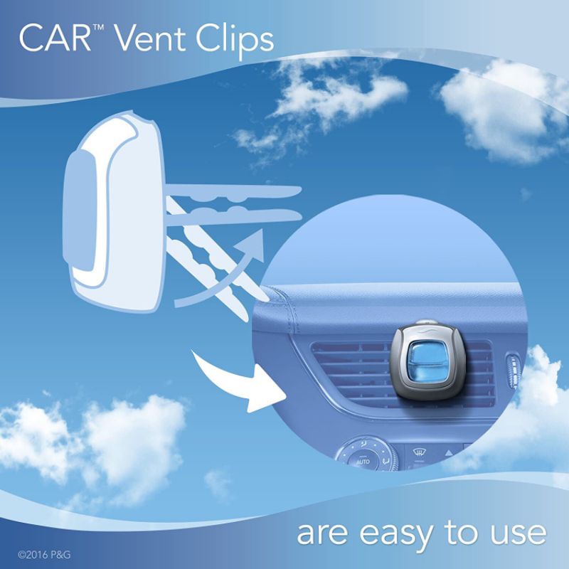 Vỉ 5 nắp Nước hoa xe hơi khử mùi Febreze Car