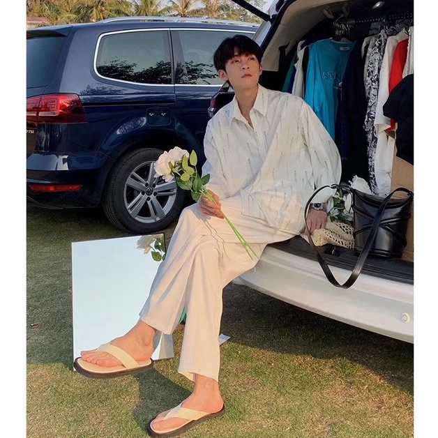 Áo Sơ Mi Nam Dài Tay Họa Tiết Hoa Văn High Quality Shirt For Men And Women Unisex Wide Korean Ice Silk Satin Tops