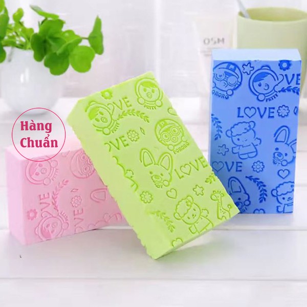 Hàng Chuẩn - Bông tắm bọt biển - Mềm mịn cho mẹ và bé - Kì ghét hiệu quả - Bông tắm tạo bọt dùng chăm sóc da siêu sạch