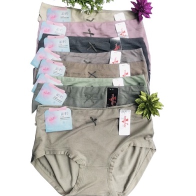 Quần lót nữ cạp cao Q528 Quần muối tiêu tối mầu chất đẹp big size 3XL co dãn cực tốt from to cho người 55-80kg | BigBuy360 - bigbuy360.vn