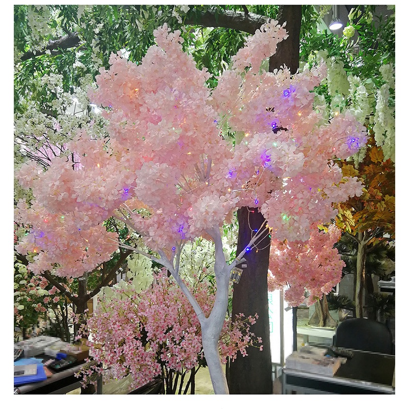 1 Gói / 4 Nhánh Hoa Anh Đào / Cây Anh Đào Nhân Tạo Dùng Trang Trí Văn Phòng / Khách Sạn / Nhà Cửa / Lễ Hội Giáng Sinh