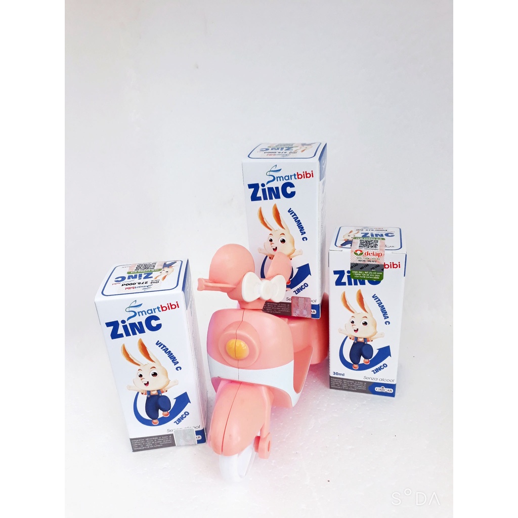 Siro Kẽm hữu cơ nhỏ giọt Smartbibi ZinC, giúp tăng sức đề kháng, hỗ trợ cải thiện tình trạng biếng ăn, chậm lớn ở trẻ