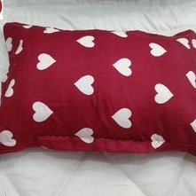 Vỏ gối nằm cotton đỏ tim Decor, áo gối cotton mềm mại thoáng mát đa dạng mẫu mã
