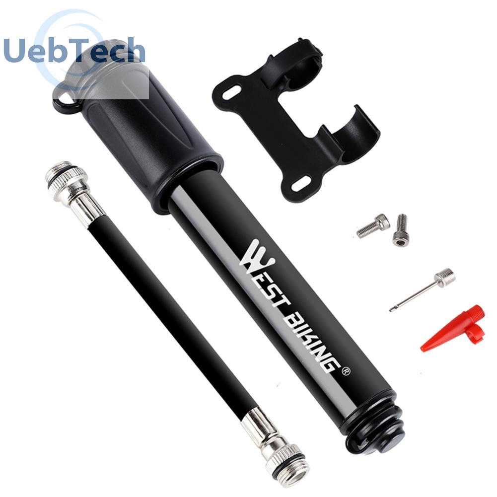 Bơm xe đạp mini WEST BIKING 100PSI kèm ống dẫn
