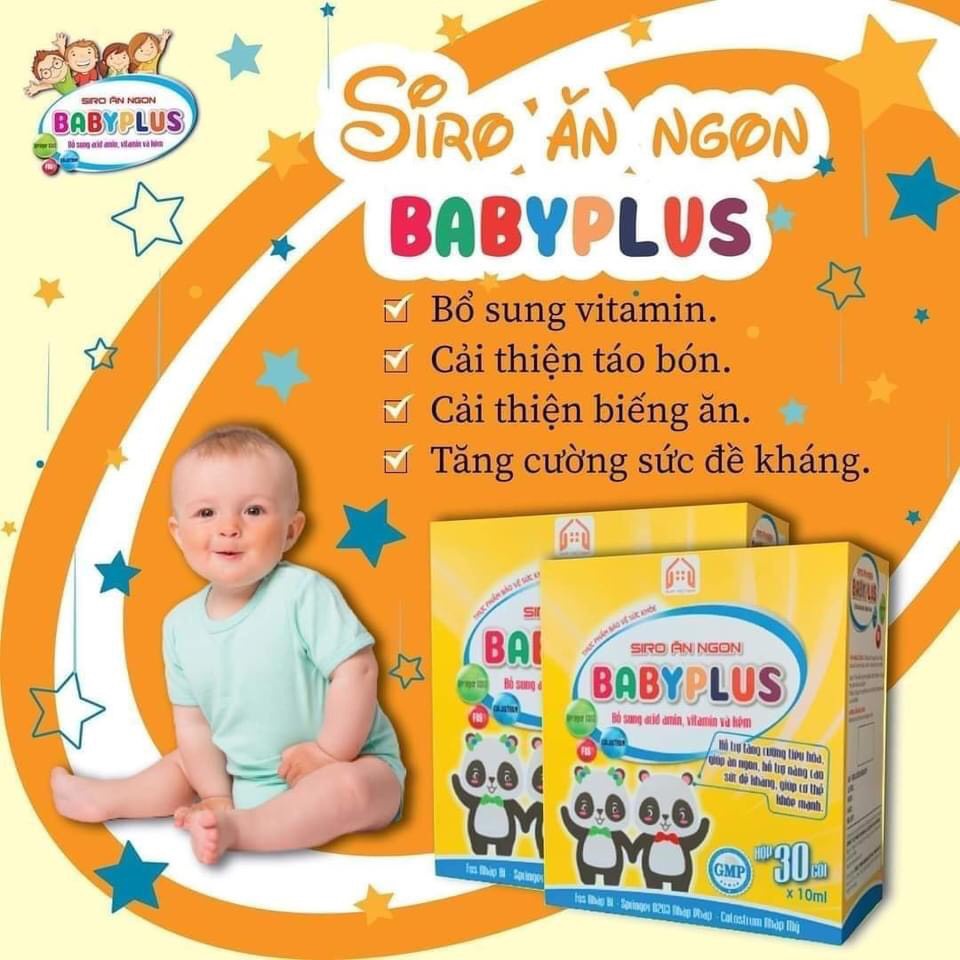 BABYPLUS - Siro Ăn Ngon, Giúp Bé Tăng Cân, Tiêu Hoá Tốt, Tăng Cường Đề Kháng, Hết Táo Bón