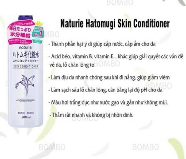 Toner hoa hồng gạo NATURIE SKIN Nhật