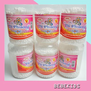 Bông Ngoáy Tai Cho Bé Cốc 200 Cái