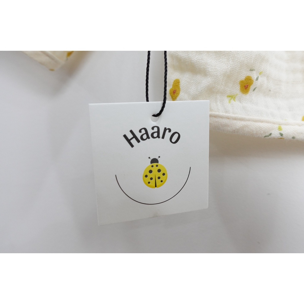 (Hàng thiết kế) Áo khoác mỏng hoạ tiết hoa vàng xinh xắn cho bé_Haaro Babies_Daisy Cardigan