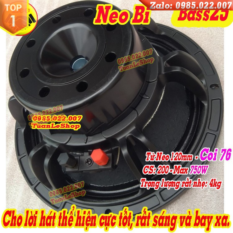 BASS 25 COIL 76 TỪ NEO 120MM BM – GIÁ 01 CHIẾC BASS 25 NEO BM