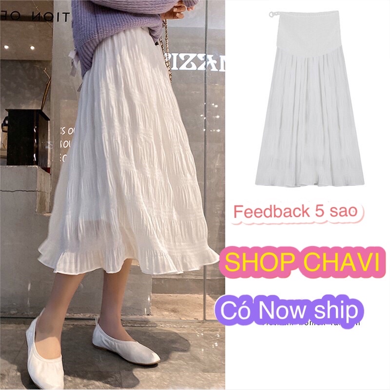 Chân váy voan nhăn Hàn quốc chất đẹp Quảng Châu - FREE SHIP | BigBuy360 - bigbuy360.vn