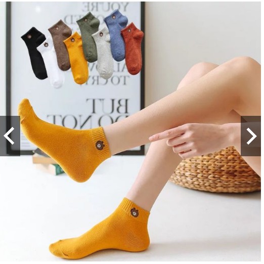 Tất gấu nữ cao cấp dễ thương đáng yêu phong cách hàn quốc thoáng khí khử mùi- co giãn 4 chiều HOT TREND - CHILLHOUSE