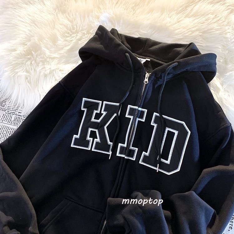 Kid_Áo Khoác Hoodie Zip Nỉ Bông Khóa Kéo Hàng Quảng Châu Siêu Đẹp