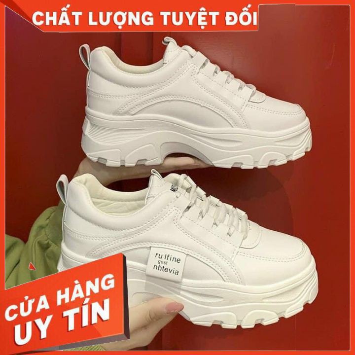 giầy thể thao độn đế cao cấp_ giầy thể thao chất da đẹp độn đế cao thời trang hàn quốc đi học đi chơi siêu hót