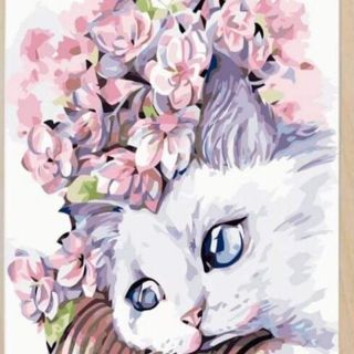 Tranh tô màu theo số -Tranh sơn dầu số hóa rẻ,đẹp - tranh số hóa, Tặng khăn,khung gỗ 40x50-Moon shop-A31