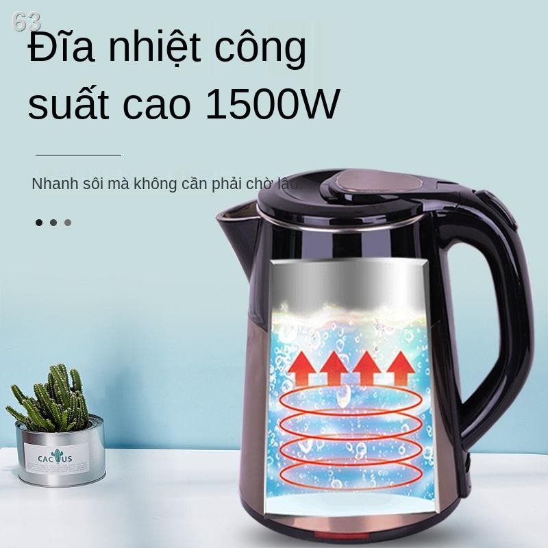 WẤm siêu tốclata 2.3 lít, ấm inox, ấm đun nước nhanh, ngắt điện tự động, chống đóng cặn